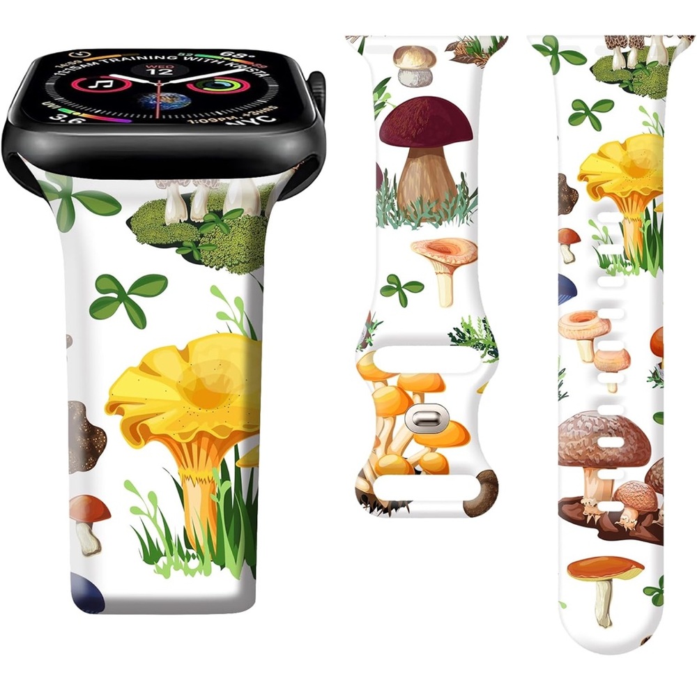 Mushroom Pattern Apple Watch Band, NWOT